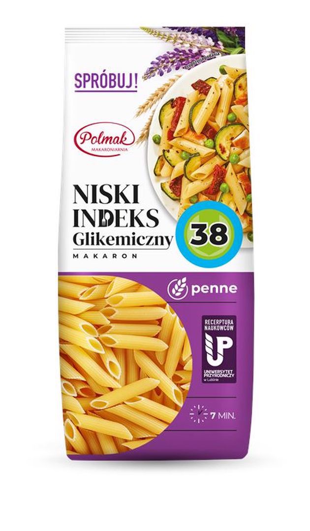 Polmak Makaron penne z niskim indeksem glikemicznym 250 g