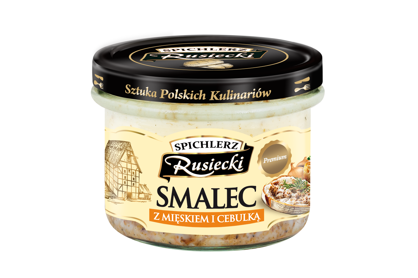 Spichlerz Rusiecki Smalec z mięskiem i cebulką 160 g