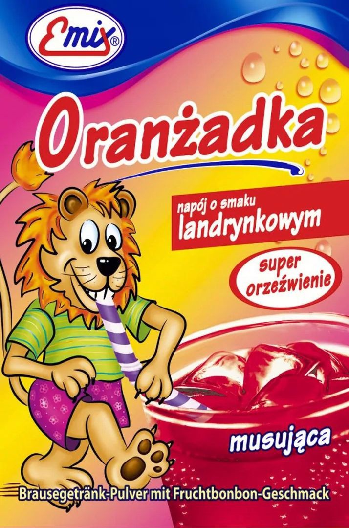 Emix Oranżada o smaku landrynkowym 16 g x 40 sztuk