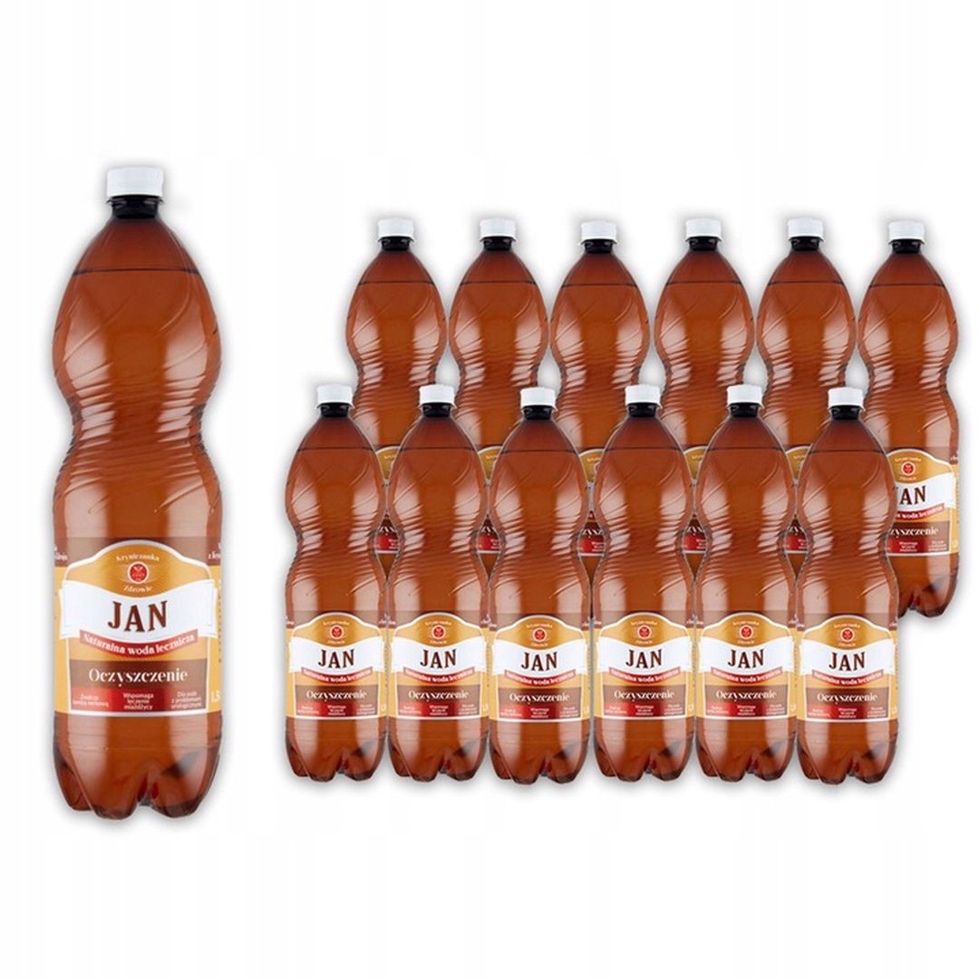 Jan Naturalna woda lecznicza oczyszczenie 1,5 l x 12 sztuk