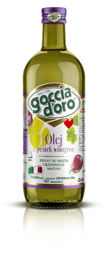 Goccia d’oro Olej z pestek winogron 1 l