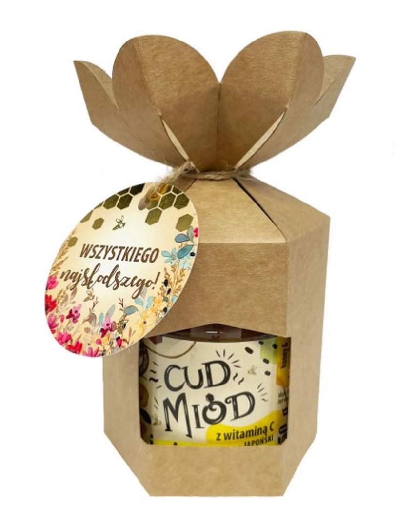 Bartnik Cud miód o smaku pigwowca 250 g + kartonik ozdobny