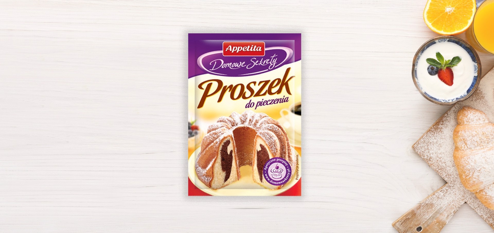 Appetita Domowe Sekrety Proszek do pieczenia 15 g x 4 sztuki