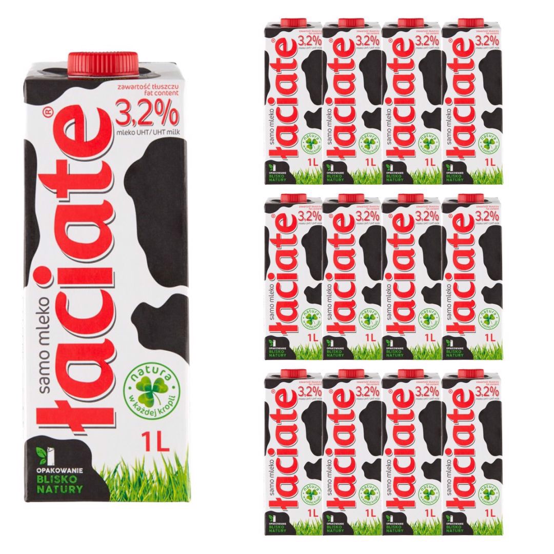 Łaciate Mleko UHT 3,2 % 1 l x12 sztuk
