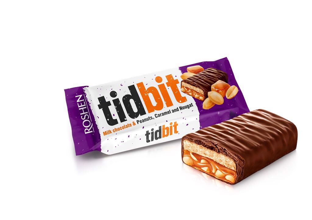 Roshen Tidbid Baton z nadzieniem nugatowym i karmelem 50 g