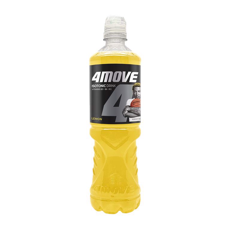 4MOVE Napój izotoniczny 750ml: Cytryna x 12 sztuk, Wiśnia x 12 sztuk