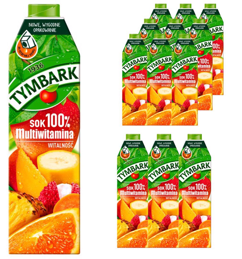 Tymbark Sok 100% multiwitamina 1 l x 12 sztuk