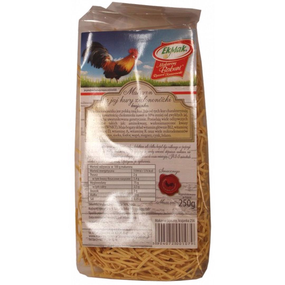 Eko Mak Makaron z jaj kury zielononóżki krajanka 250g