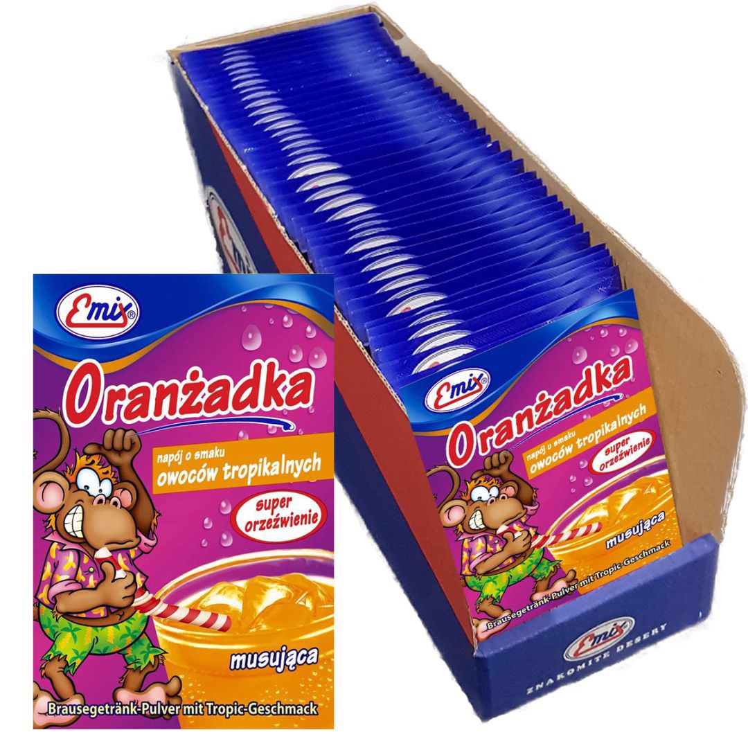 Emix Oranżada o smaku owoców tropikalnych 16 g x 40 sztuk