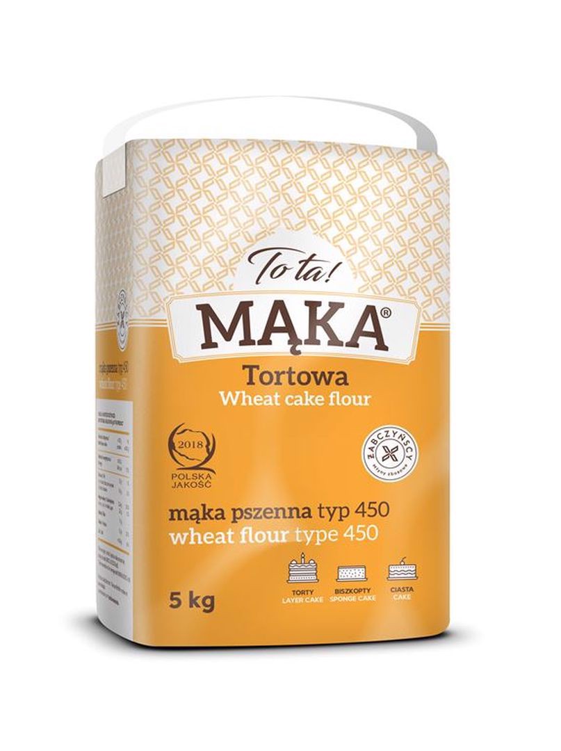 To ta! Mąka Tortowa  pszenna typ 450 5 kg x2 sztuk