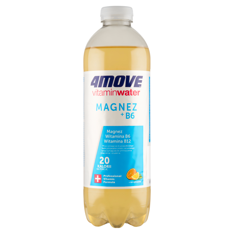 4Move Vitamin Water Magnez + B6 Napój niegazowany smak cytrusowy 1,11 l
