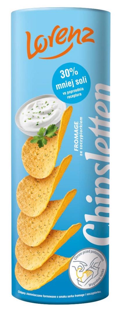 Chipsletten Chipsy ziemniaczane fromage ze szczypiorkiem 100 g