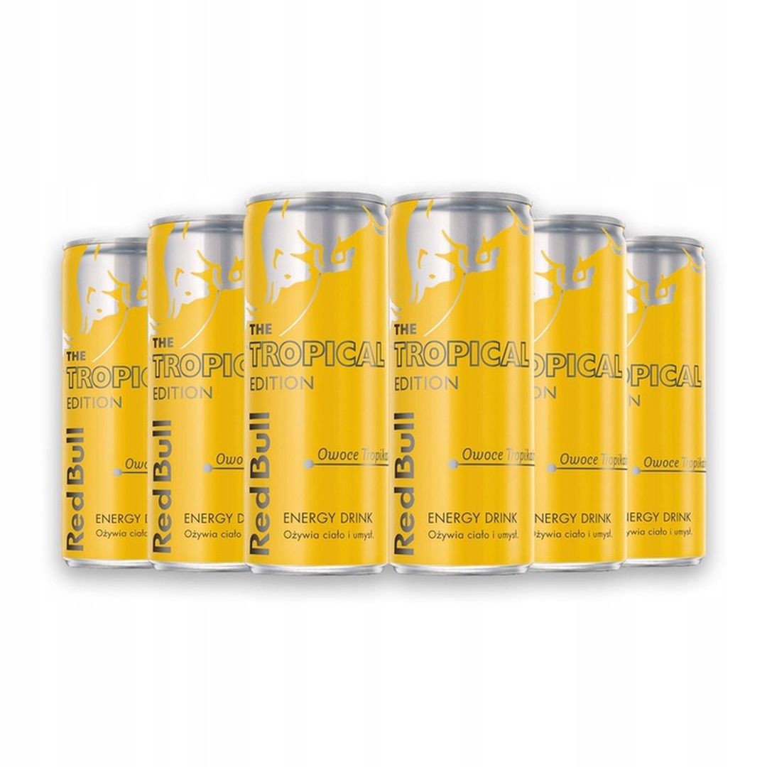 Red Bull Napój energetyczny owoce tropikalne 250 ml x 6 sztuk