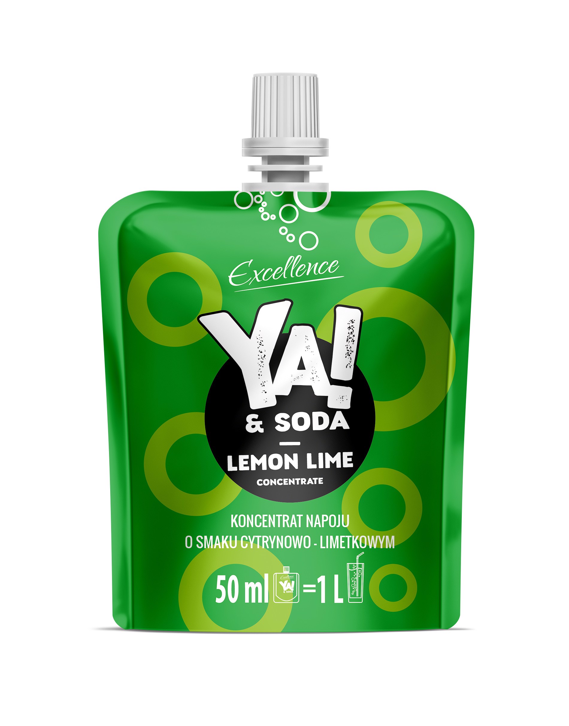 Ya! Koncentrat do soda stream o smaku cytrynowo-limetkowym x 2 sztuk