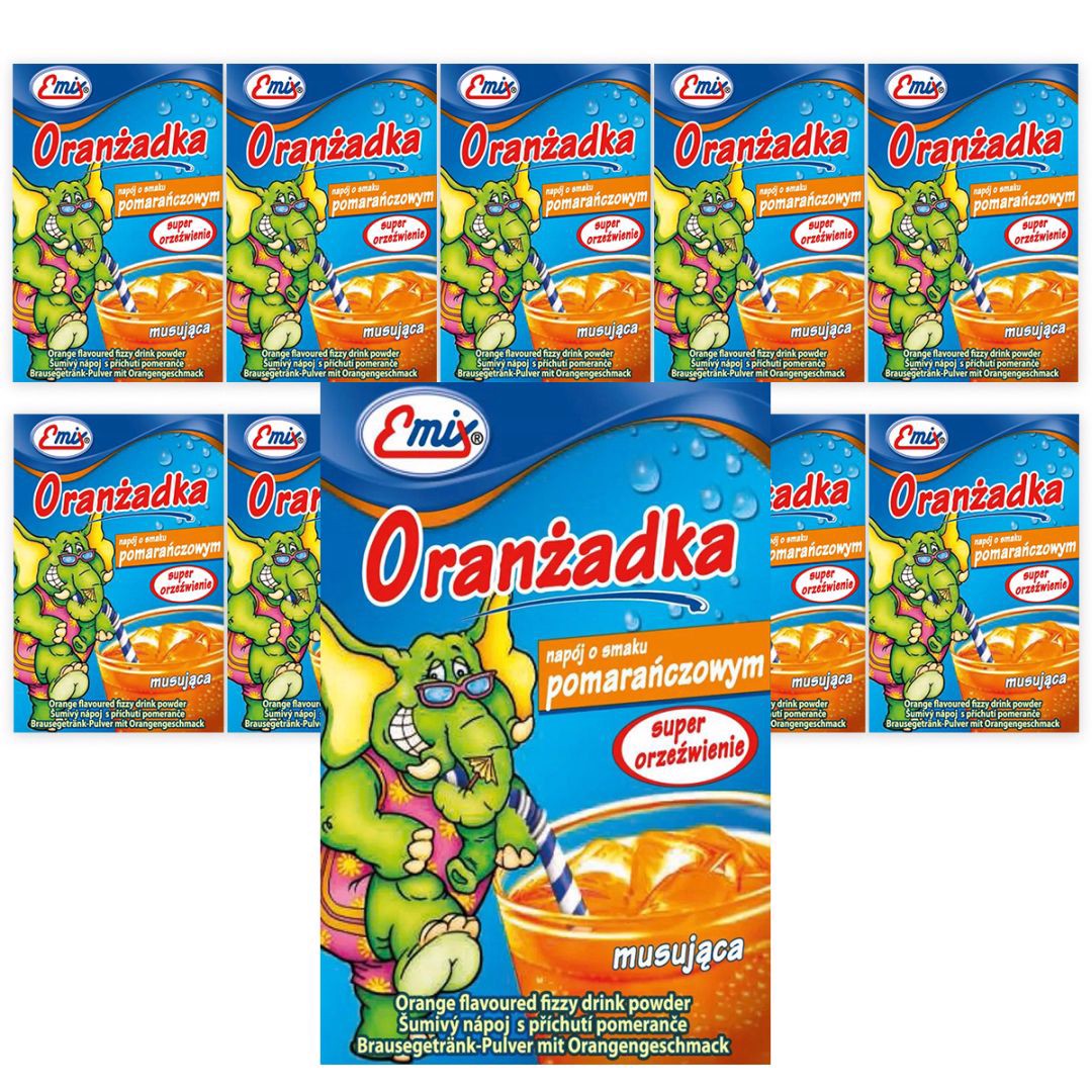 Emix Oranżada o smaku pomarańczowym 16 g x 10 sztuk