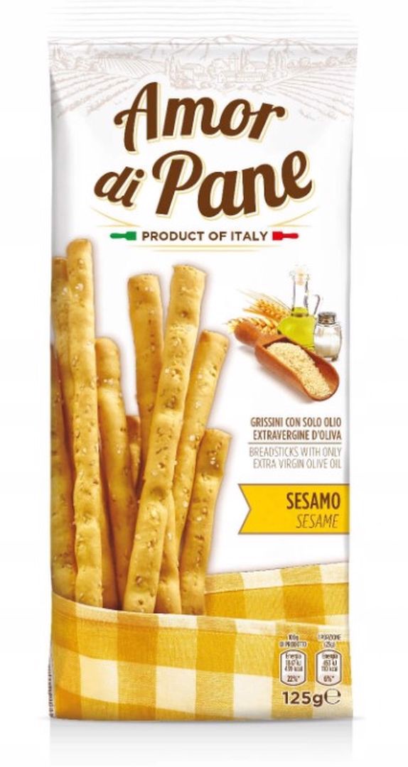 Hosta Paluszki Grissini z sezamem 125g