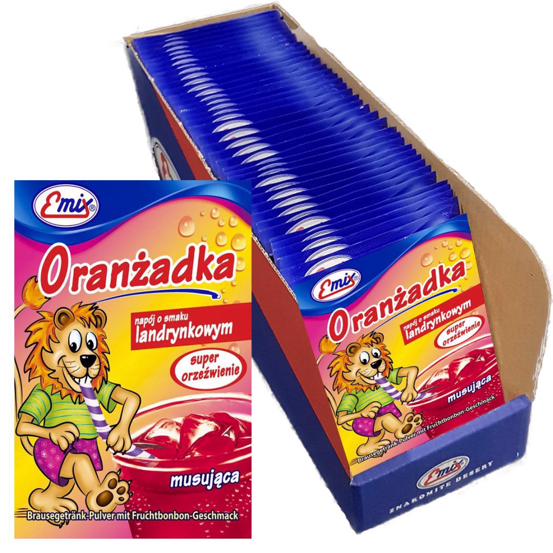 Emix Oranżada o smaku landrynkowym 16 g x 40 sztuk