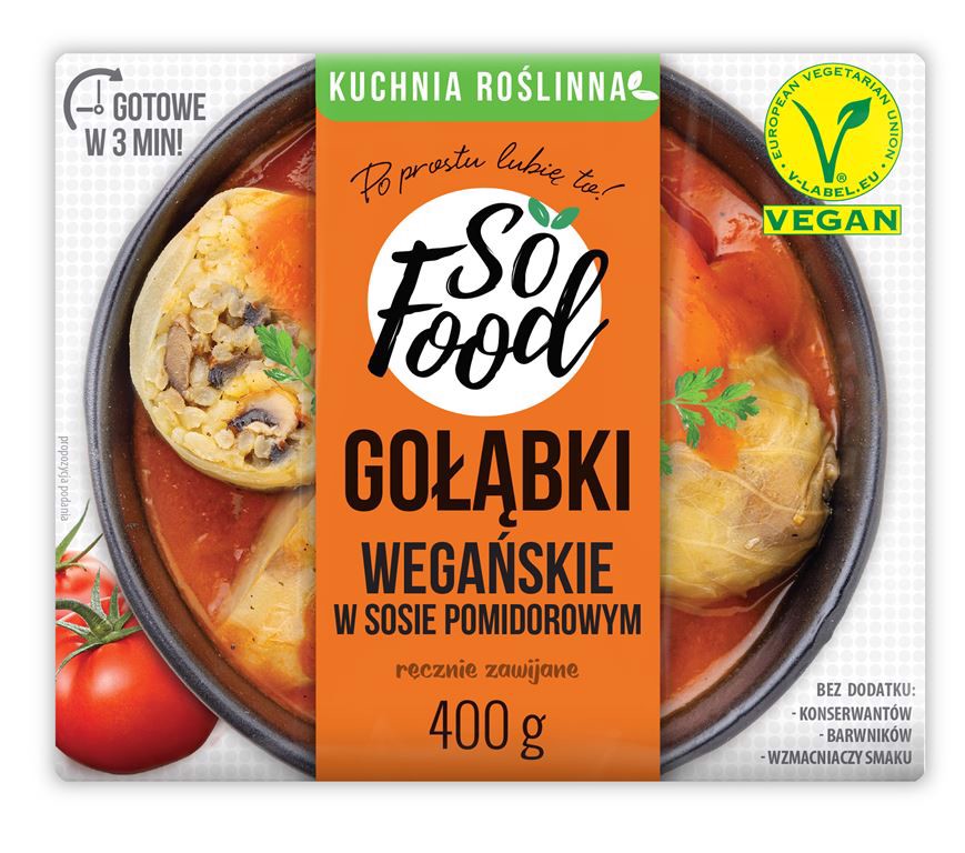 So Food Gołąbki wegańskie w sosie pomidorowym 400 g