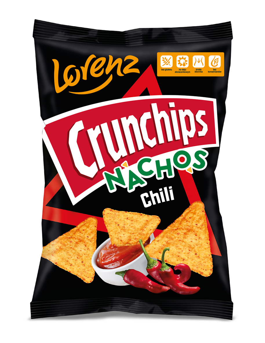 Lorenz Crunchips Nachosy o smaku chili 100 g