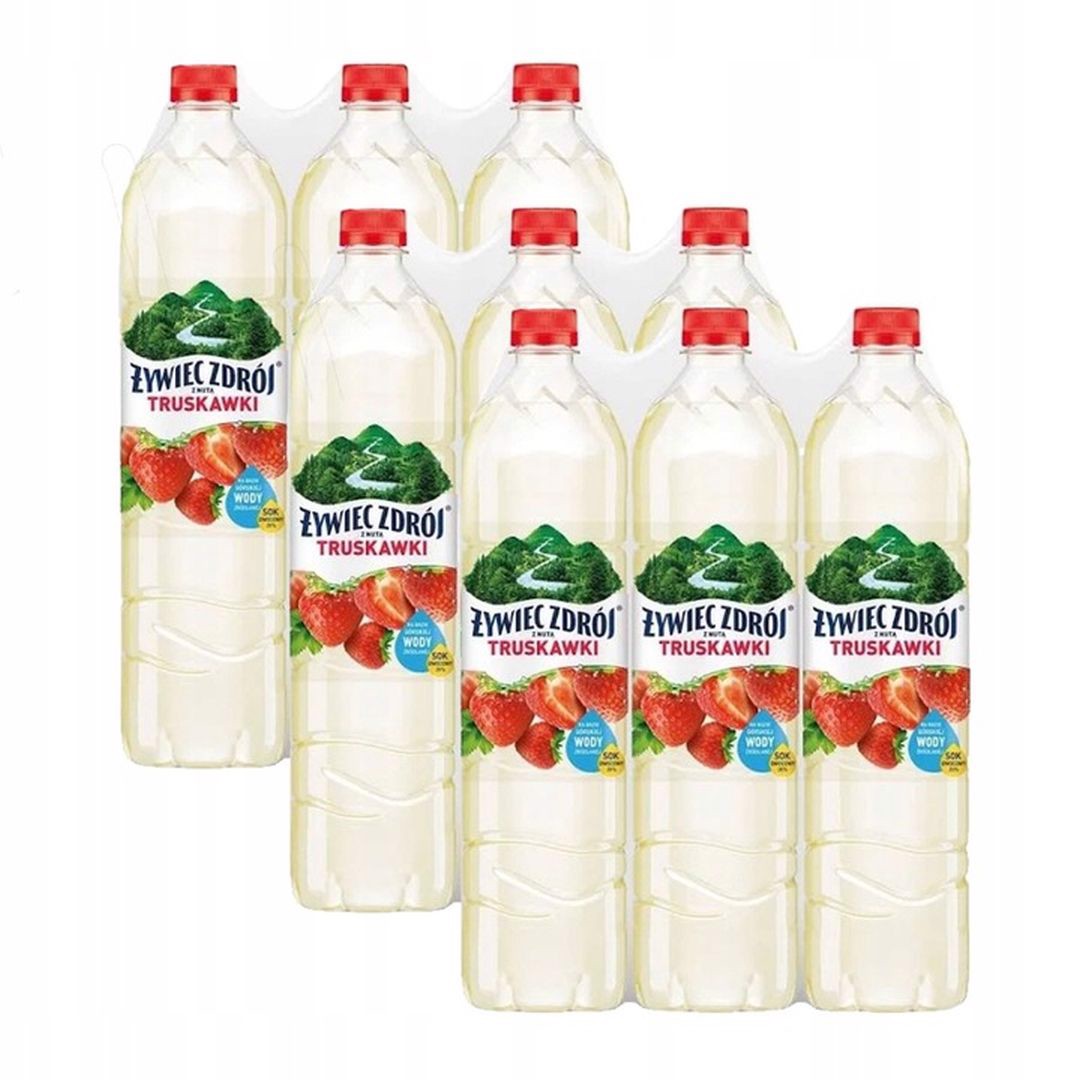 Żywiec Zdrój Napój niegazowany z nutą truskawki 1,2 l x 18 sztuk