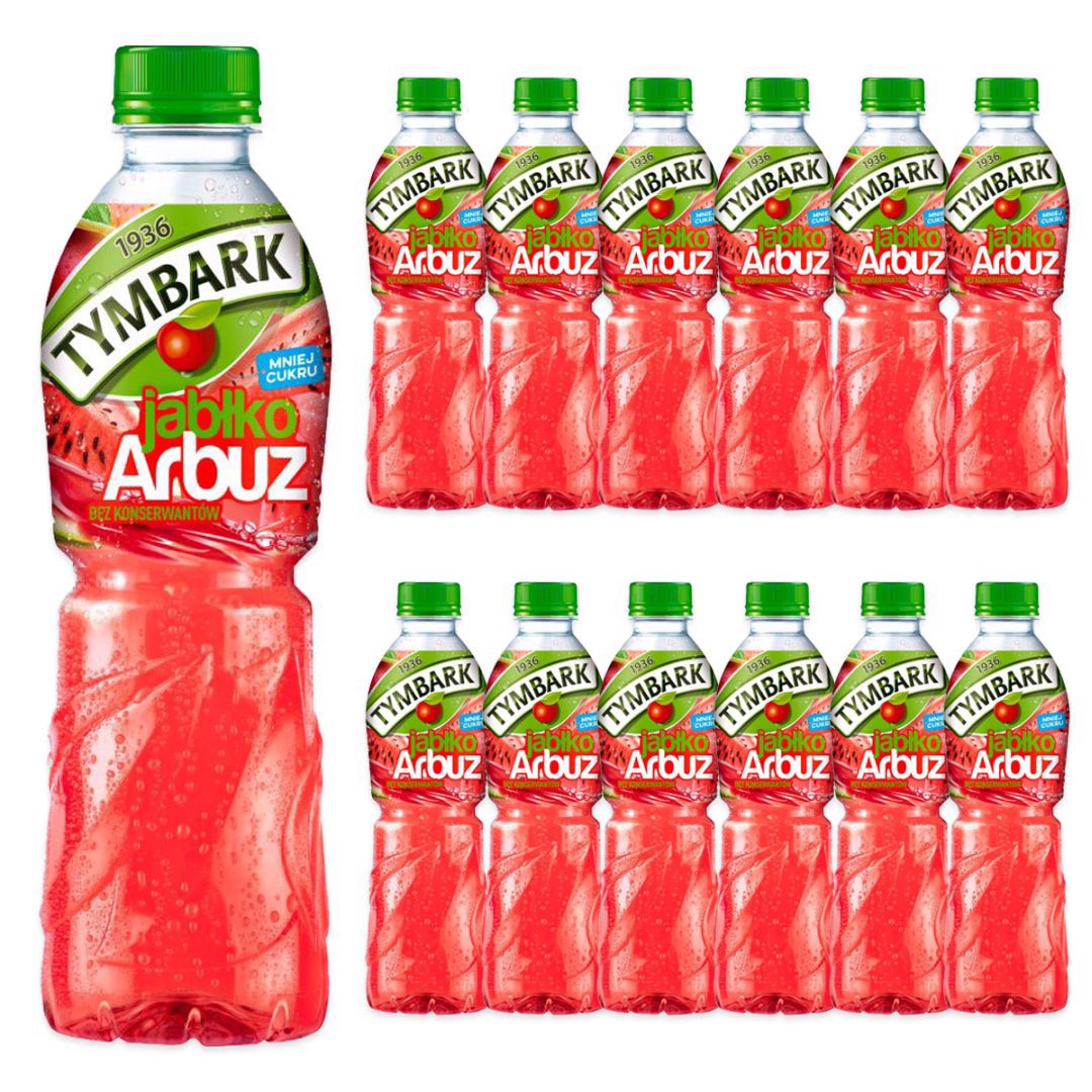 Tymbark Napój jabłko arbuz 500 ml x12 sztuk