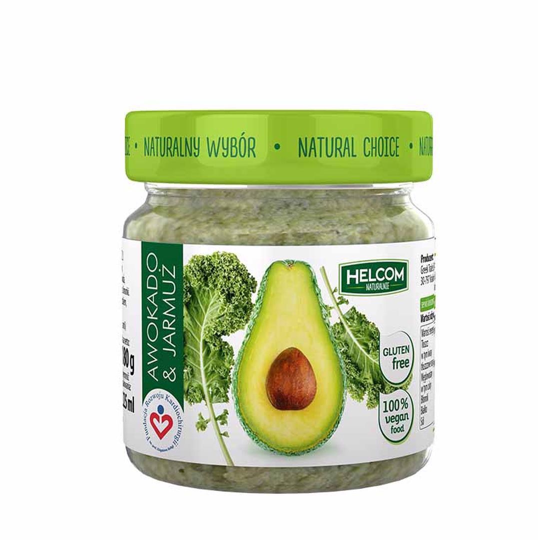 Helcom Pasta awokado z jarmużem 180g