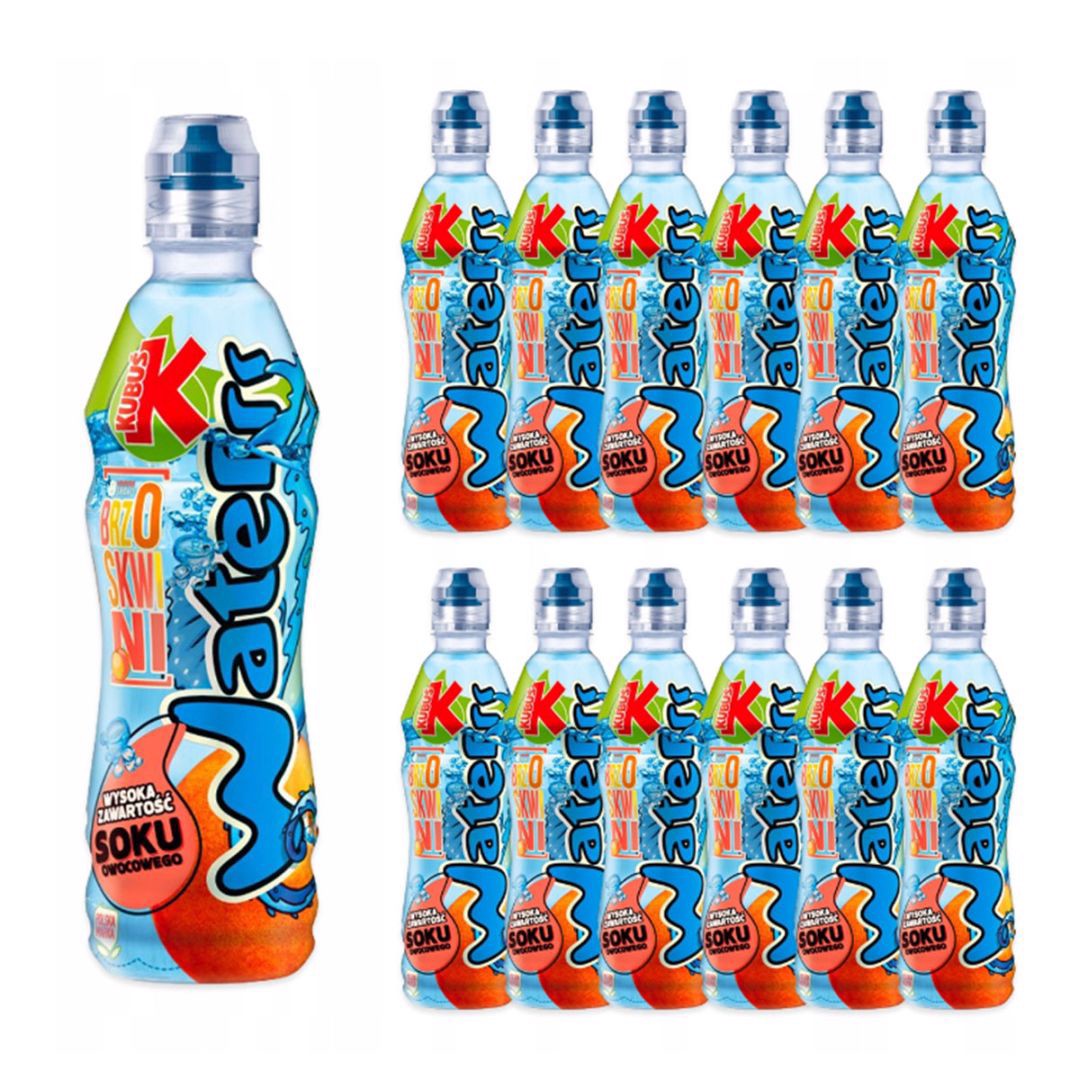 Kubuś Waterrr Napój o smaku brzoskwini 500 ml x12 sztuk
