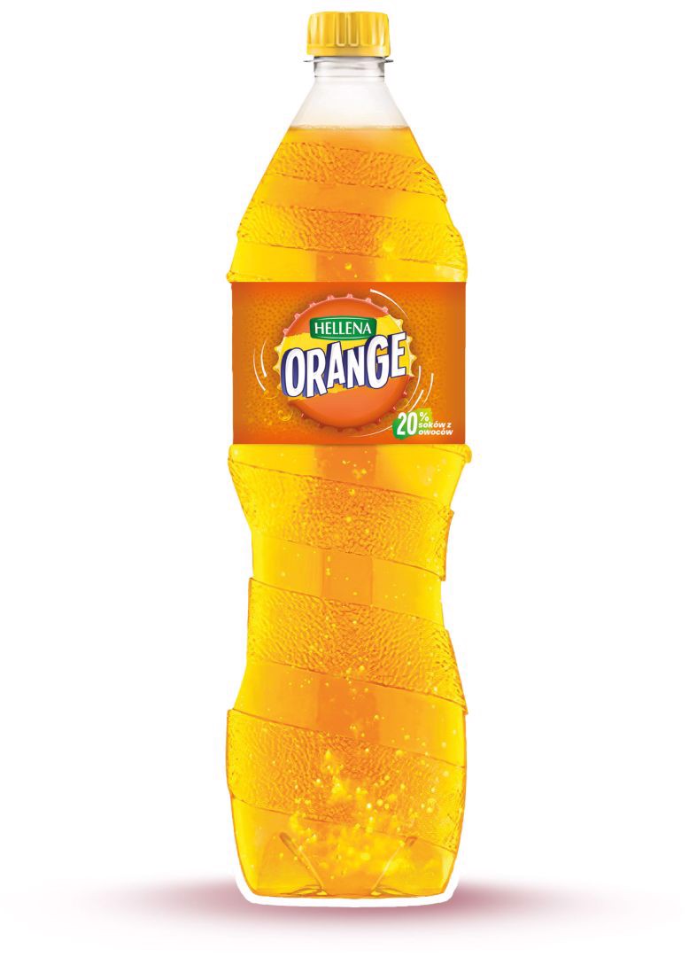 Hellena Napój gazowany o smaku pomarańczowym 1,5l