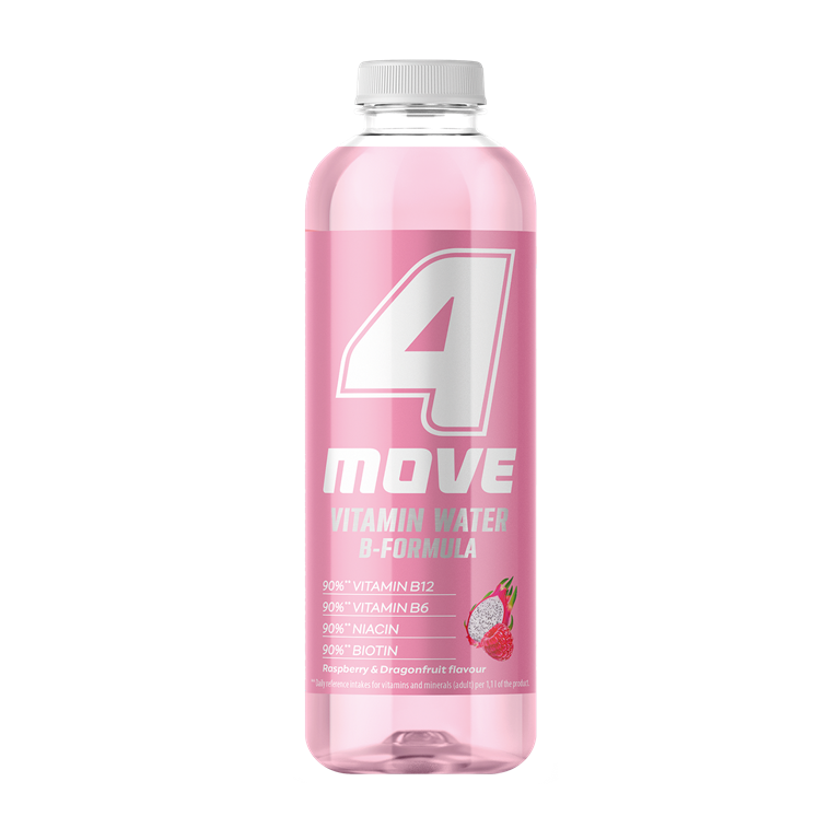 4Move Vitamin Water Napój niegazowany o smaku dragonfruit winogrono 556 ml