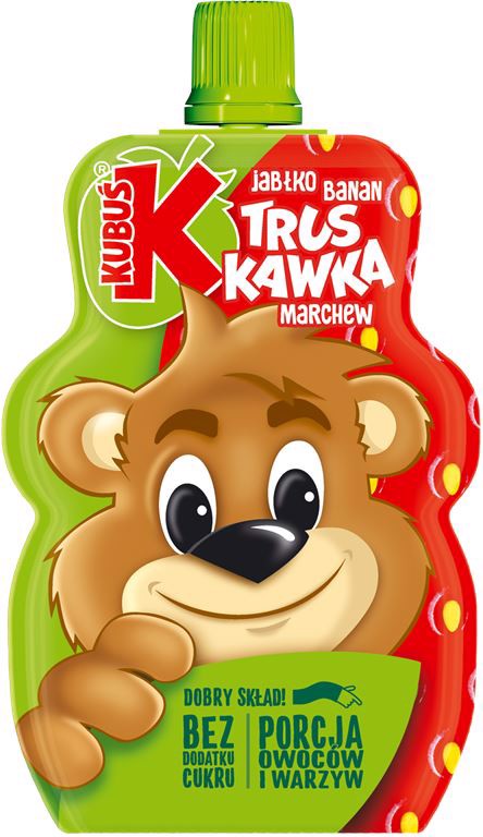 Kubuś Mus 100% truskawka jabłko banan marchew 100 g