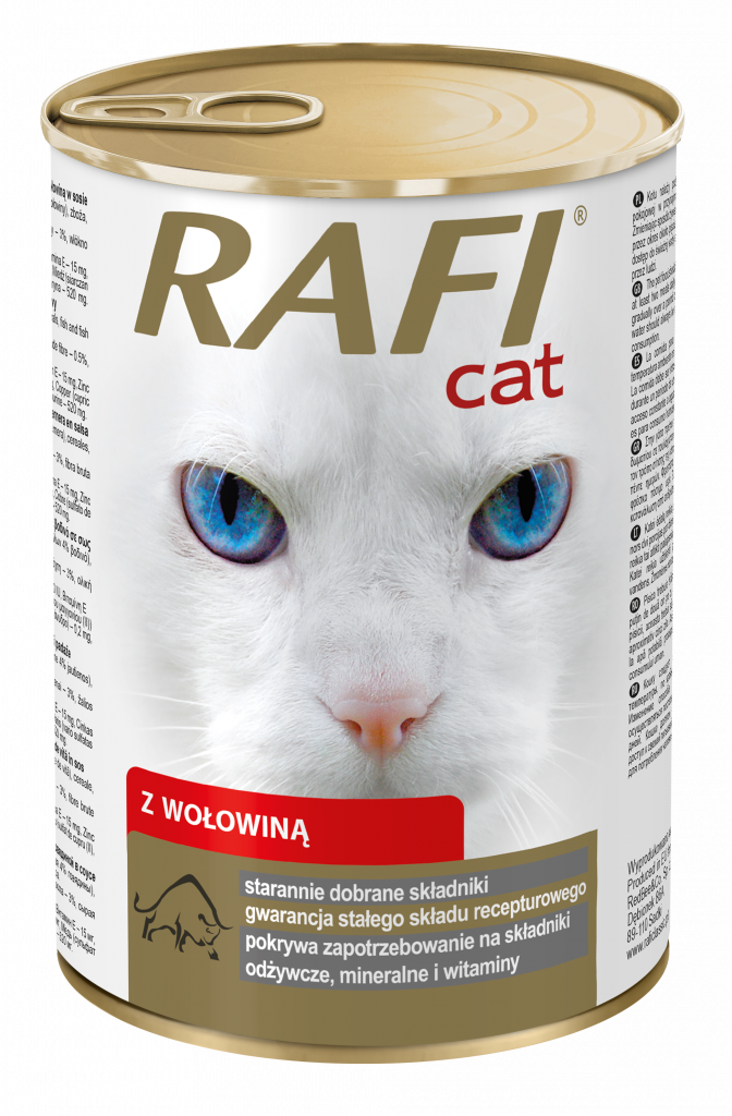 Rafi Mokra karma dla kotów z wołowiną 415 g