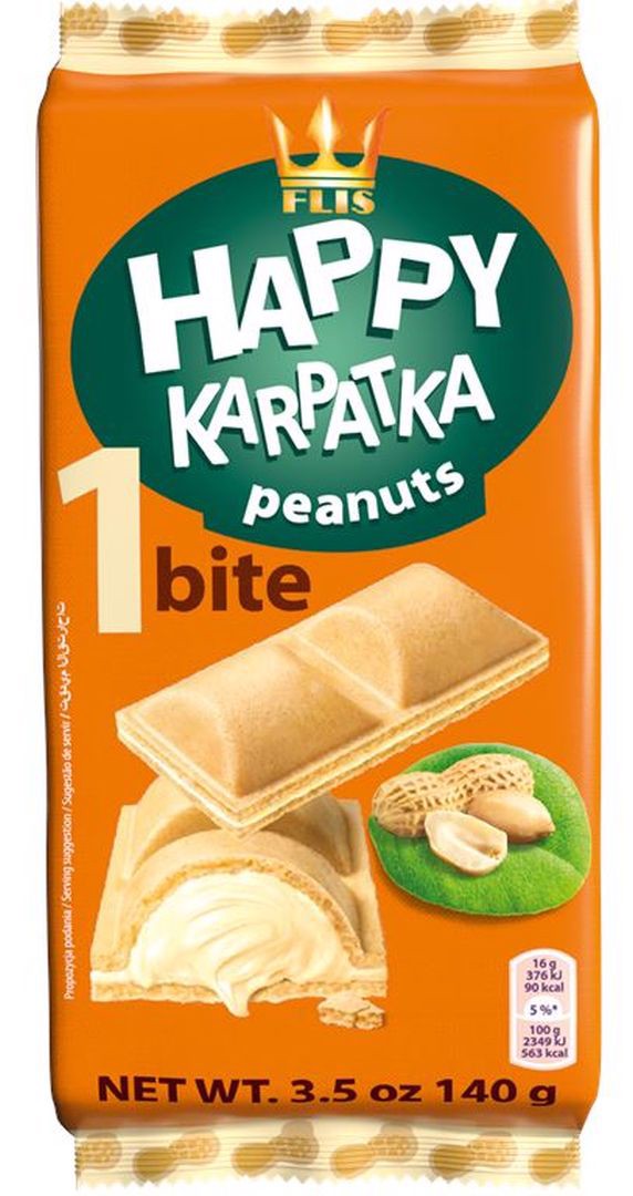 Flis Happy Karpatka o smaku orzechów arachidowych 140 g