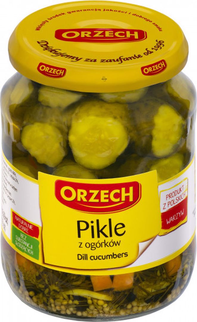 Orzech ogórki pikle 700g