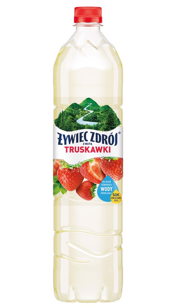 Żywiec Zdrój Napój niegazowany z nutą truskawki 1,2 l x 18 sztuk