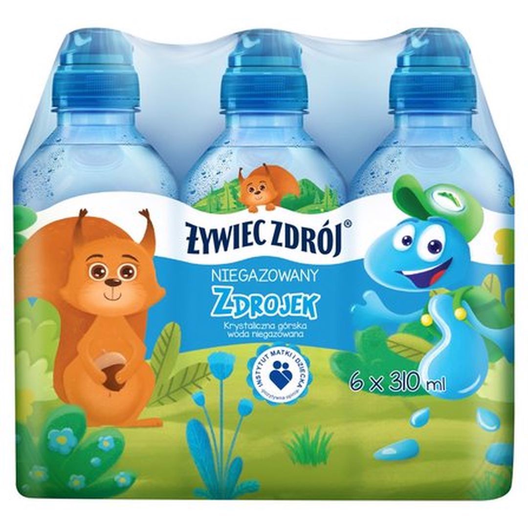 Żywiec Zdrój Zdrojek Niegazowany Woda źródlana 310 ml x 6 sztuk