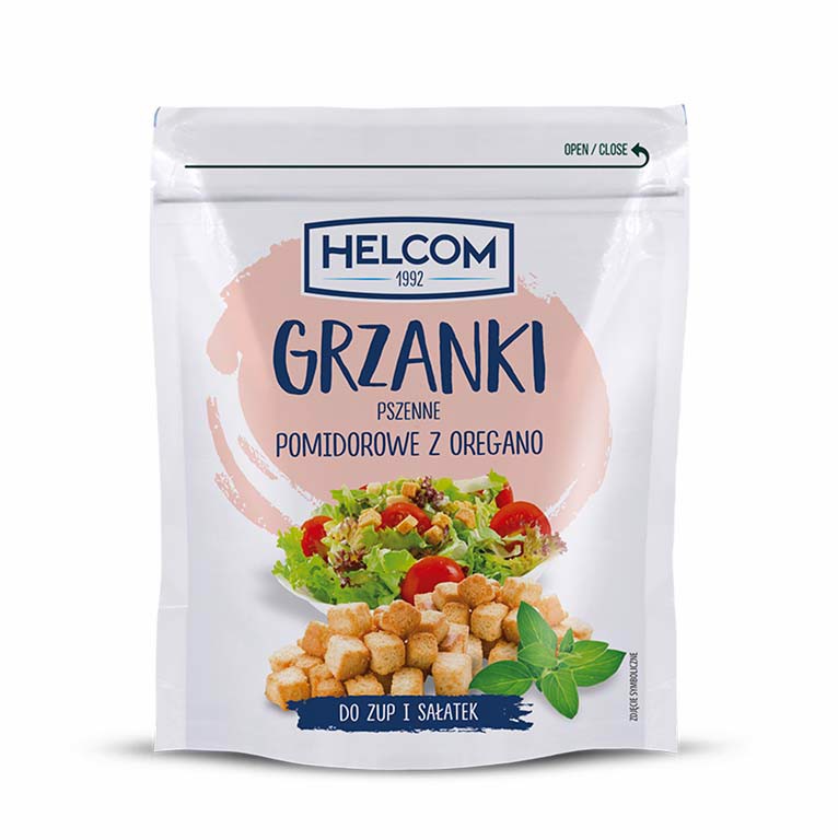 Helcom Grzanki pszenne z pomidorem i oregano 100 g