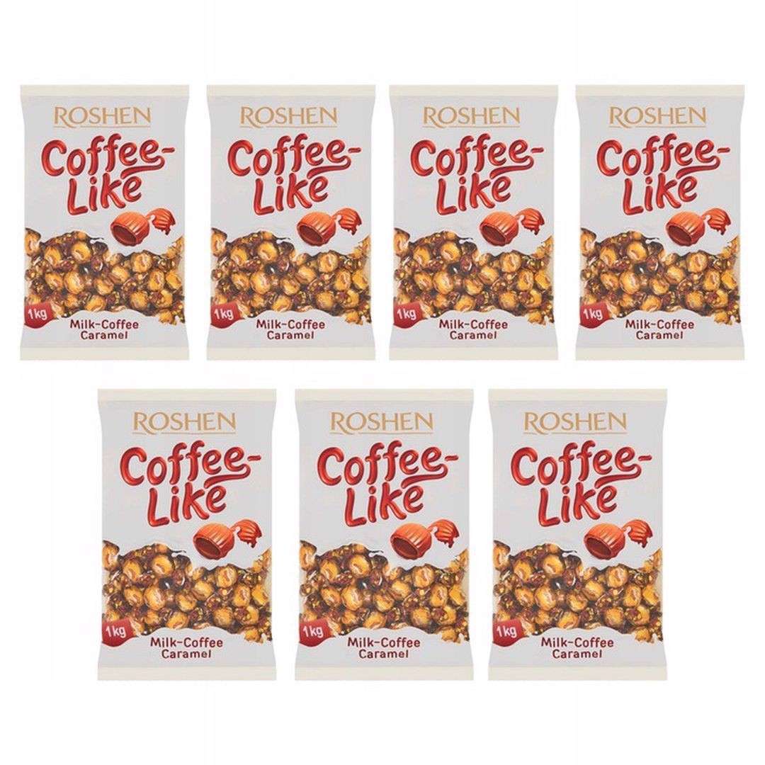 Roshen CoffeeLike Karmelki nadziewane 1 kg  x 7 sztuk