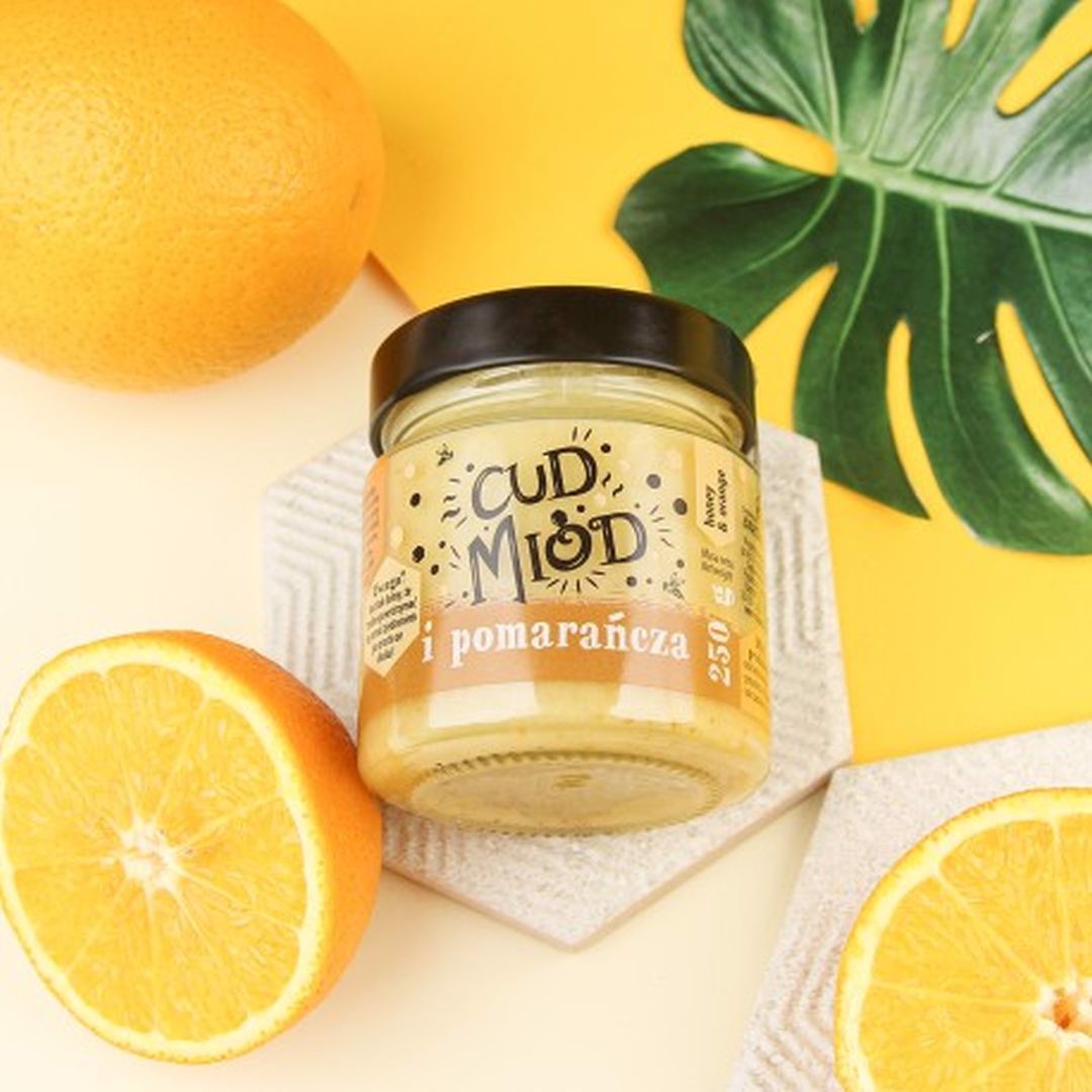 Bartnik Cud miód z pomarańczą 250 g + kartonik ozdobny