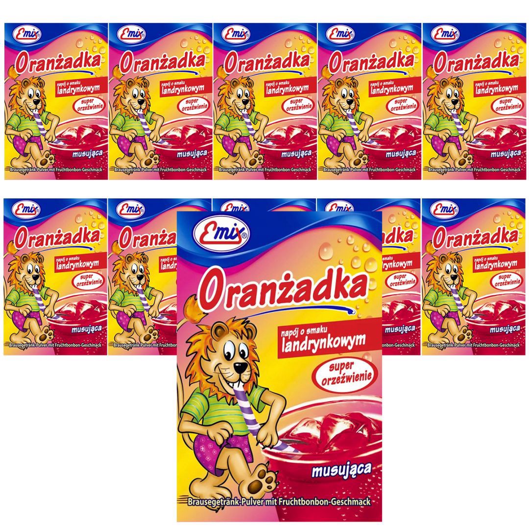 Emix Oranżada o smaku landrynkowym 16 g x 10 sztuk