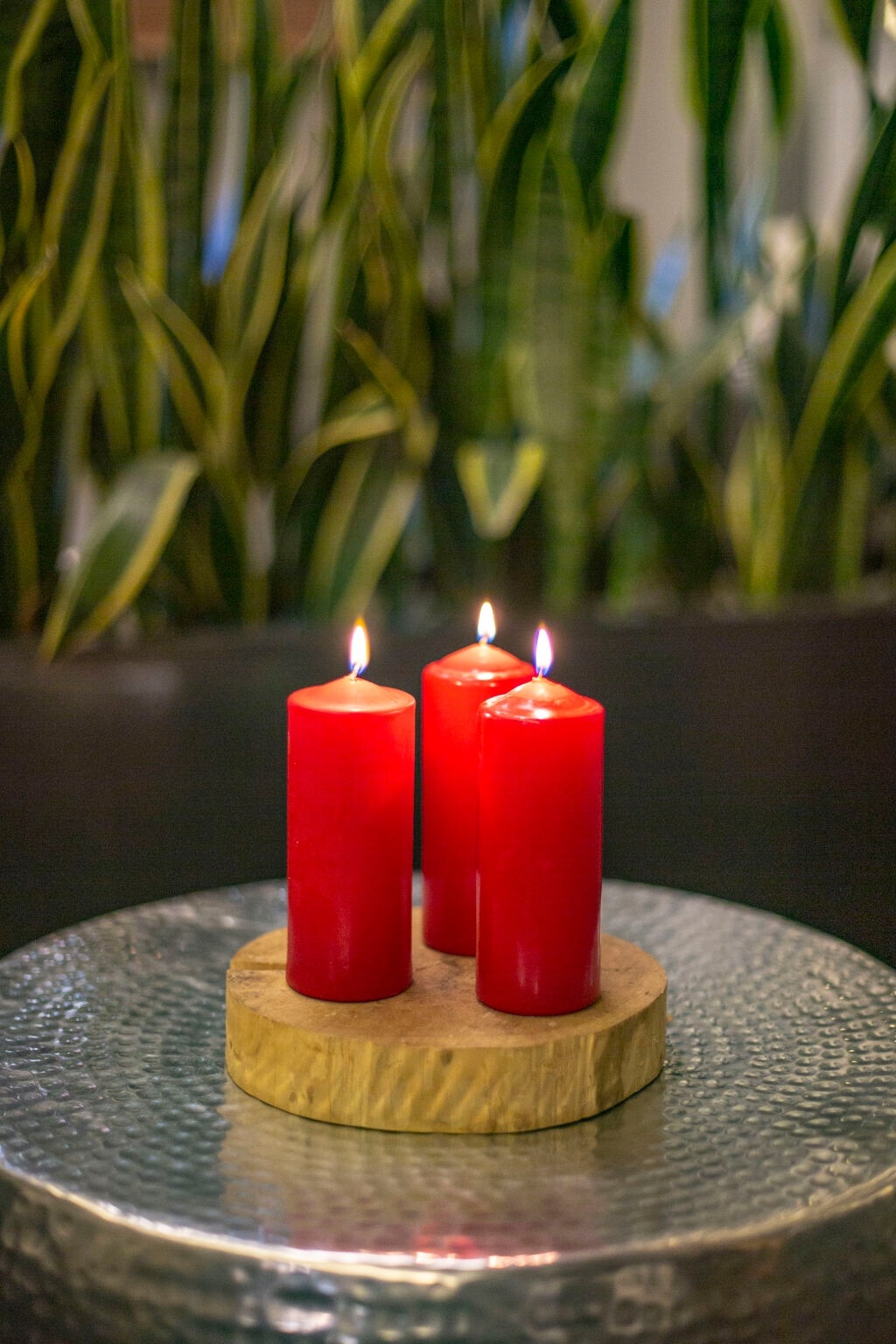 Świece pieńkowe walce stopniowane BISPOL Aura sw50/4-030 (czerwone) 4szt.