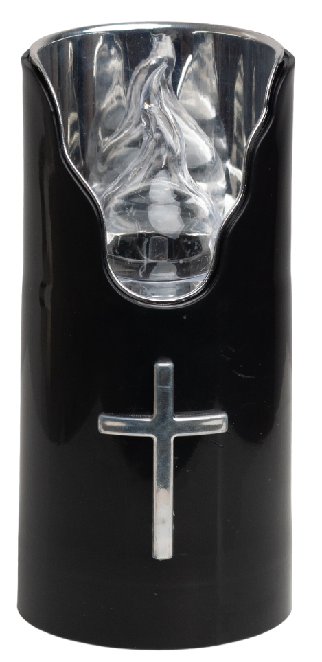 Wkład LED do zniczy kapliczek SUBITO C707 H150 czarny srebrny/czerwony szt.