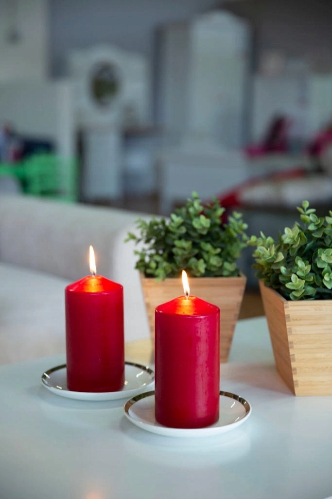 Świeca pieńkowa walec BISPOL Aura sw50/100-030 (czerwona) ~20h