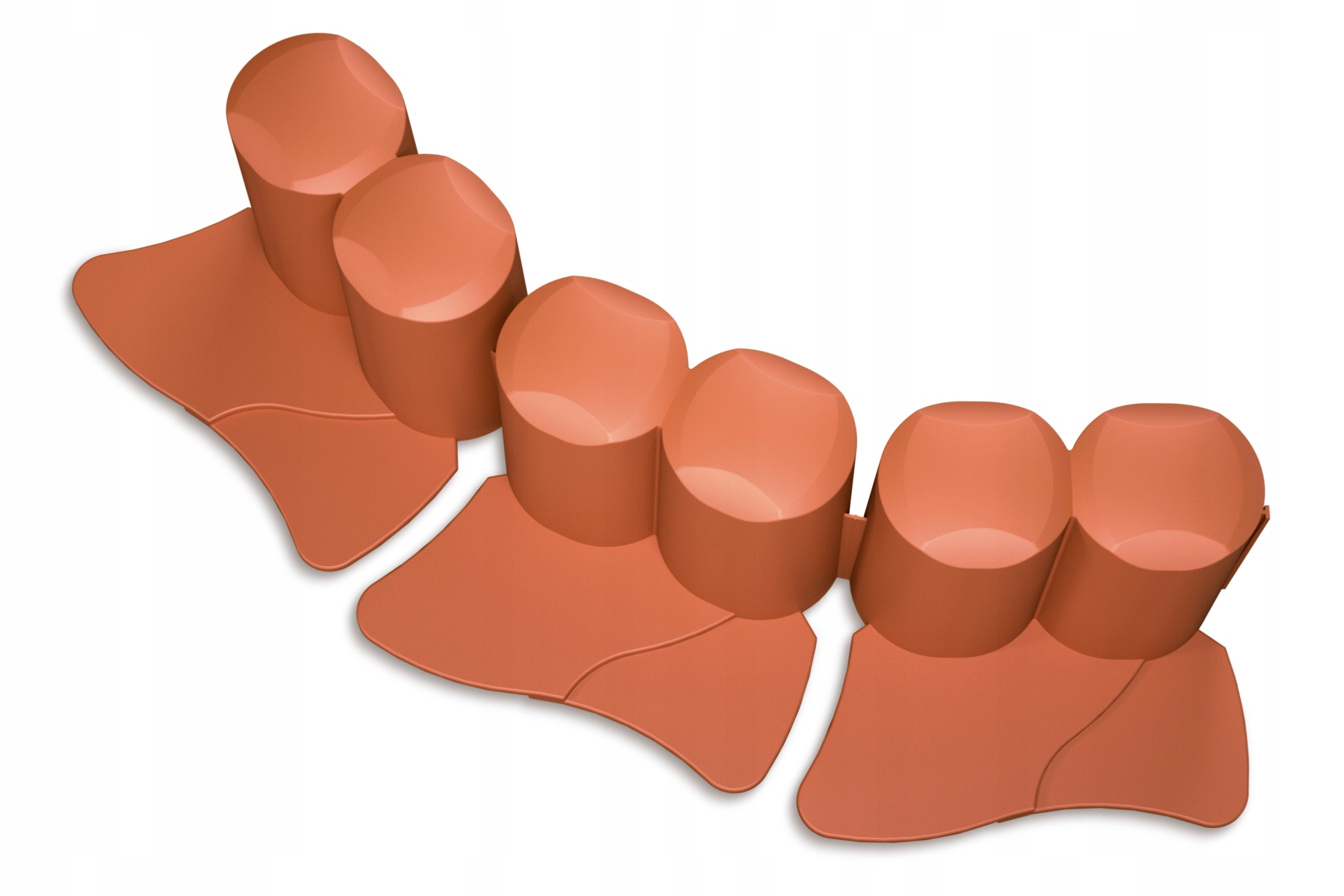 Palisada ogrodowa z kołnierzem IPAL6 Płotek 9,6m