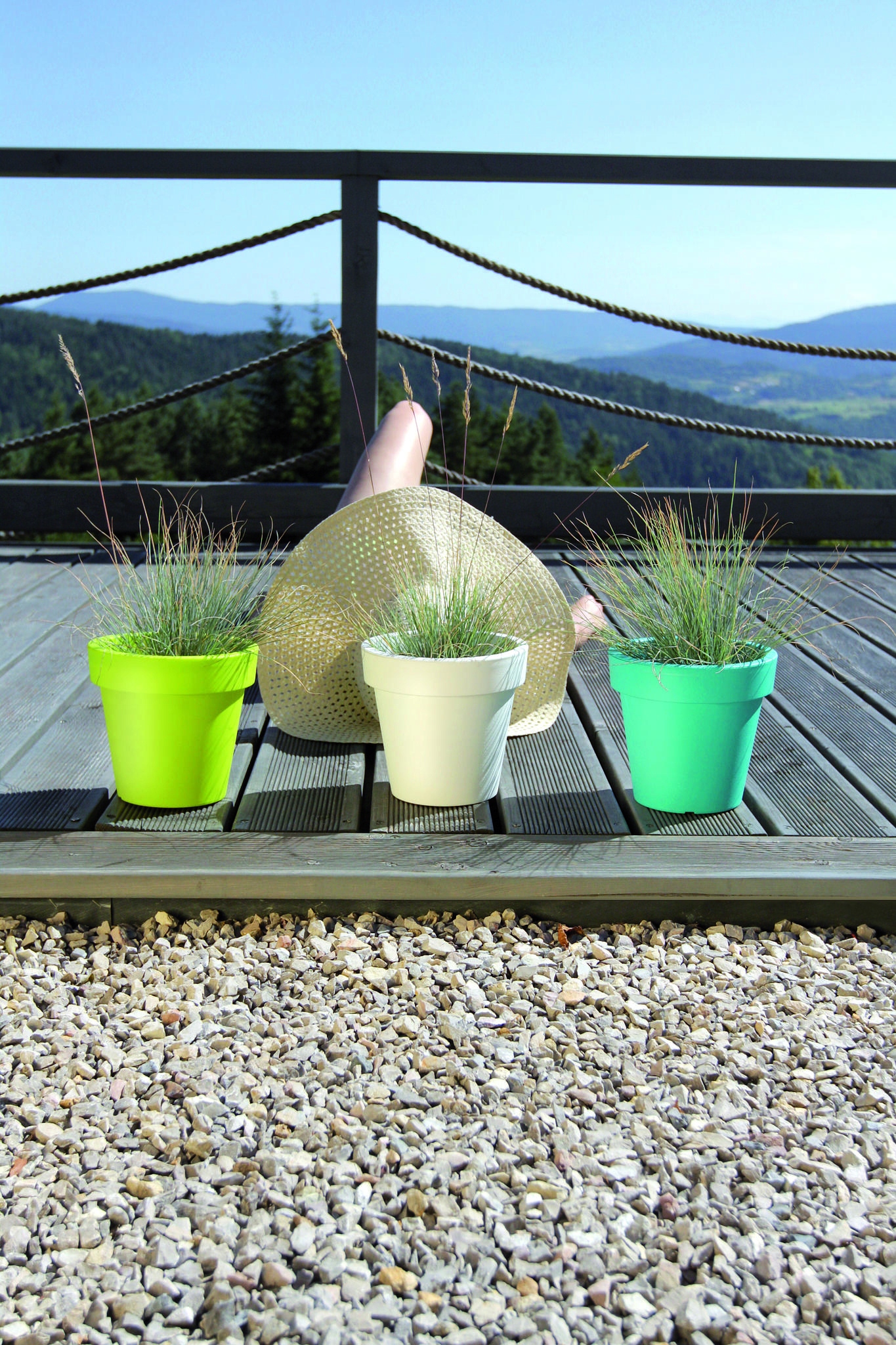 Doniczka okrągła Lofly DLOF160 | Antracyt