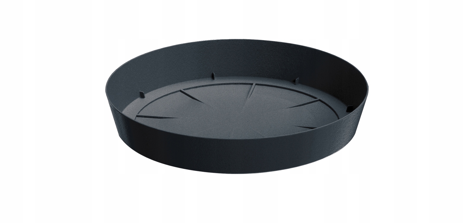 Podstawka okrągła pod doniczkę Lofly PPLF155 | Antracyt, Kształt Okrągły, Wymiary 15.5x2.5 cm, Kolor Antracyt, Prosperplast