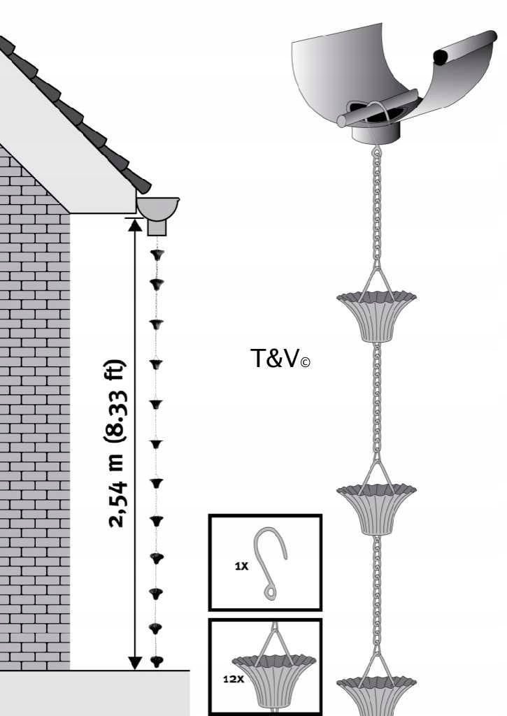Zbiornik AQUACAN 360 l + łańcuch, podstawa | Grafit, Pojemność: 360 l, Wymiary 72x80x120 cm, Kolor Grafit, Waterform, Prosperplast