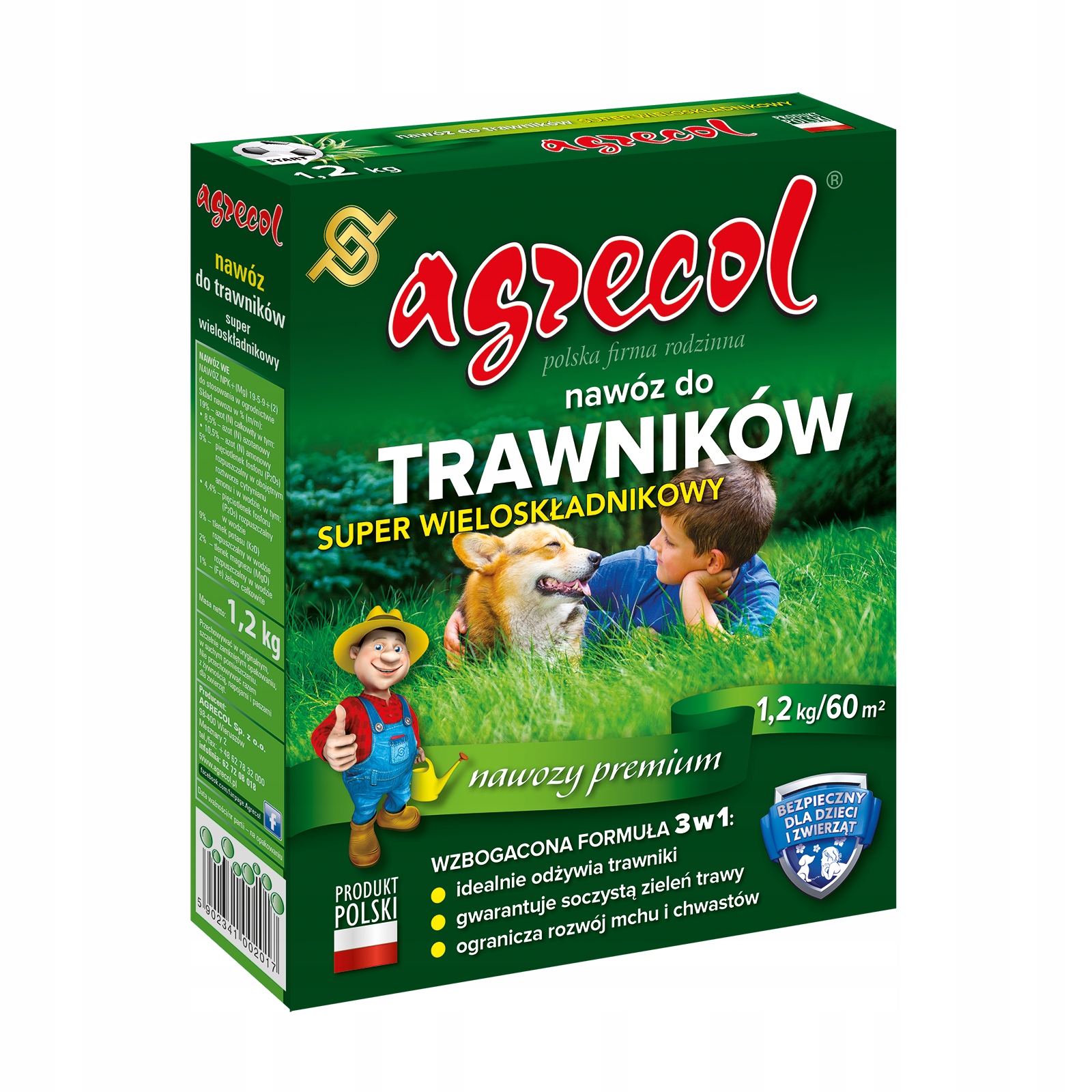 Nawóz super wieloskładnikowy do traw 1,2kg