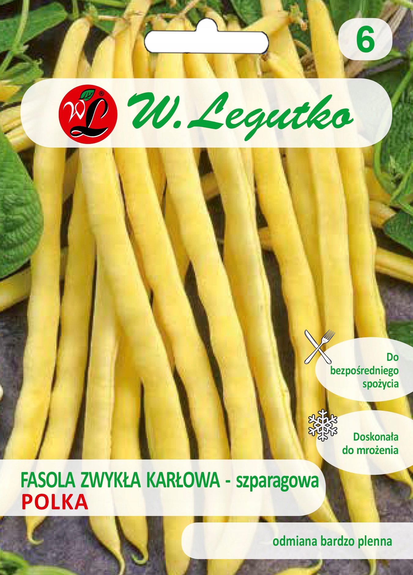 Nasiona Fasola zwykła karłowa Polka-żółta, 30g