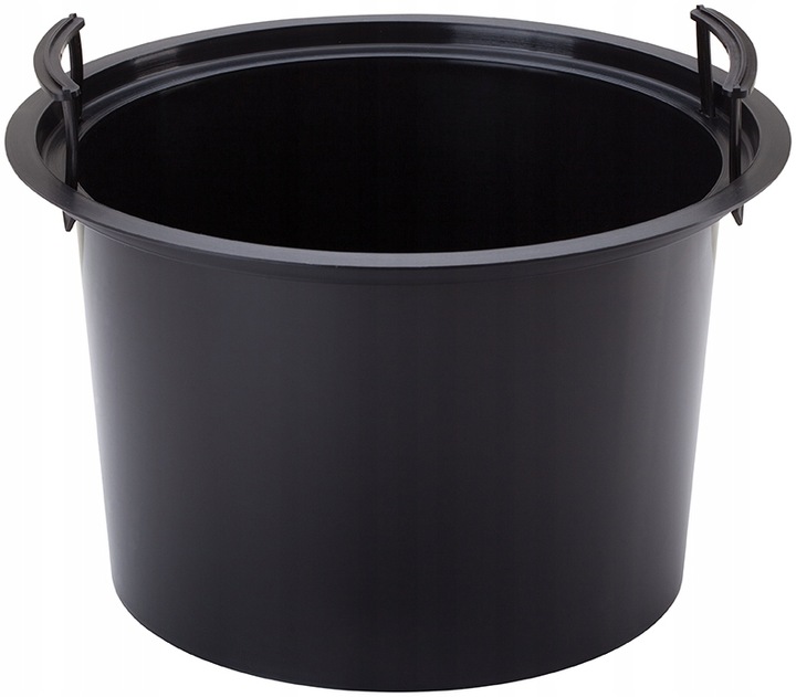 Doniczka okrągła Sahara Dunes Slim 30 | Czarny