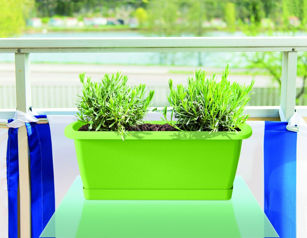 Skrzynka balkonowa ESPANA SET ISE500P | Brązowy, Kształt Prostokątny, Wymiary 18x49x14 cm, Kolor Brązowy, Prosperplast